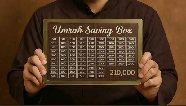 Umrah Saving Box – Best Quality Umrah Saving Box – Umrah Saving Box Wooden Money Box For Umrah – 210,000