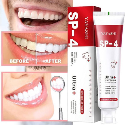 Yayashi Sp-4 Ultra Whitening Toothpaste Probiotic Stain Remover 100ml / Stain Removing Toothpaste, Protects Gums Freshens Breath, For Everyone